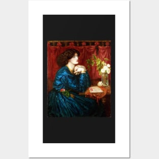 Jane Morris, The Blue Silk Dress - Dante Gabriel Rossetti Posters and Art